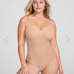 NEW Honeylove Cami Bodysuit Shapewear, Size XL Petite, Nude Sand